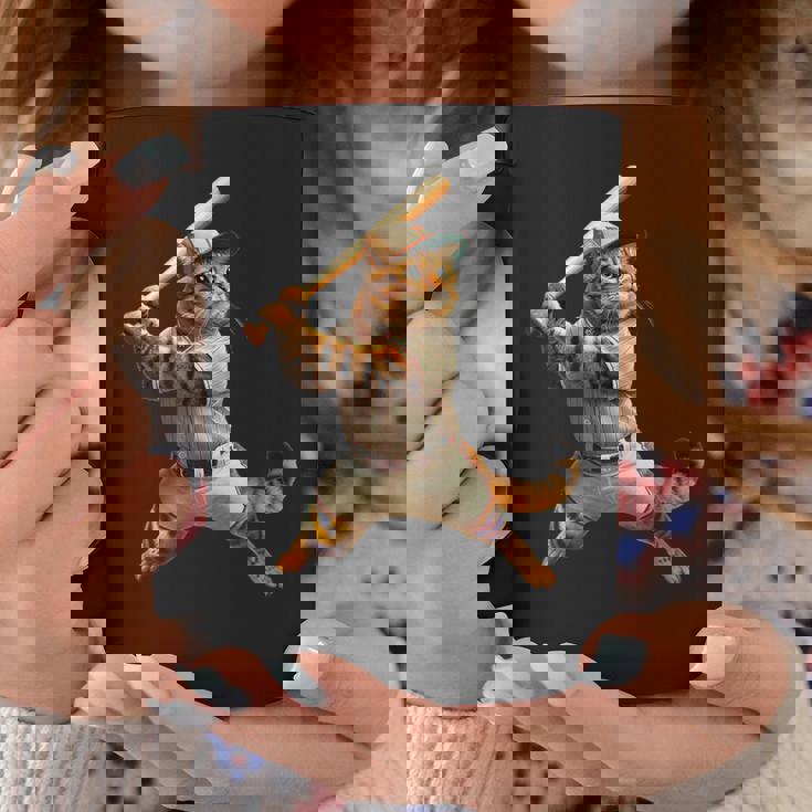 猫 面白いtシャツ 野球 ネコ ベースボール おもしろ 服 ネタ メンズ 野球部 おもしろグッズ 大人 子供 コーヒーマグ 面白い贈り物