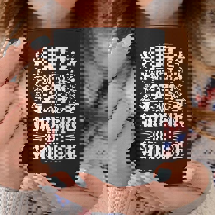 猫とガーデニング 庭師 おもしろガーデニング コーヒーマグ 面白い贈り物