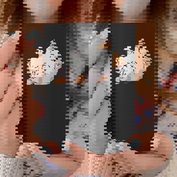 猫のへそ天 Cat Belly Trap コーヒーマグ 面白い贈り物