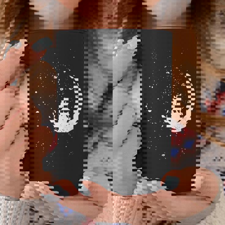 猫の家族 月の絵柄 メンズ レディース 子供 コーヒーマグ 面白い贈り物