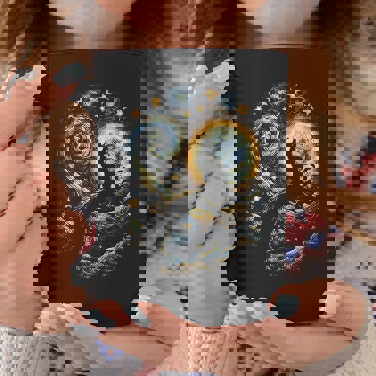 猫の星月夜 猫ヴァン・ゴッホ キャットアート キッズメンズ面白い猫 猫 コーヒーマグ 面白い贈り物