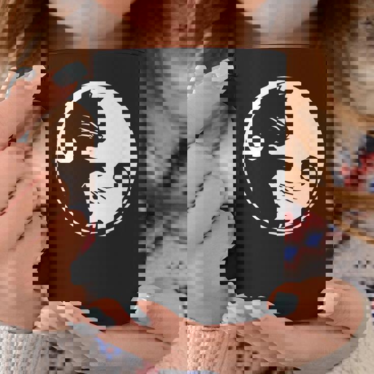 猫の陰陽相互接続 コーヒーマグ 面白い贈り物