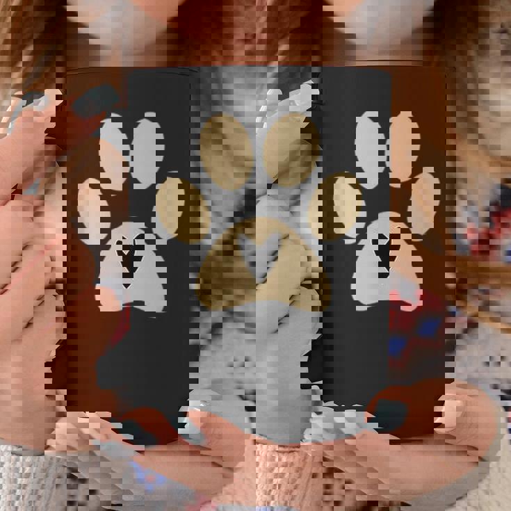 猫や犬の愛好家のための足付きハート コーヒーマグ 面白い贈り物