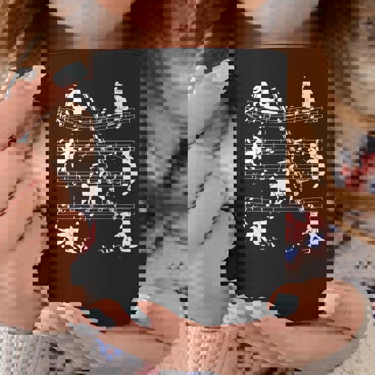 猫好きフルート奏者のためのフルート猫。 コーヒーマグ 面白い贈り物