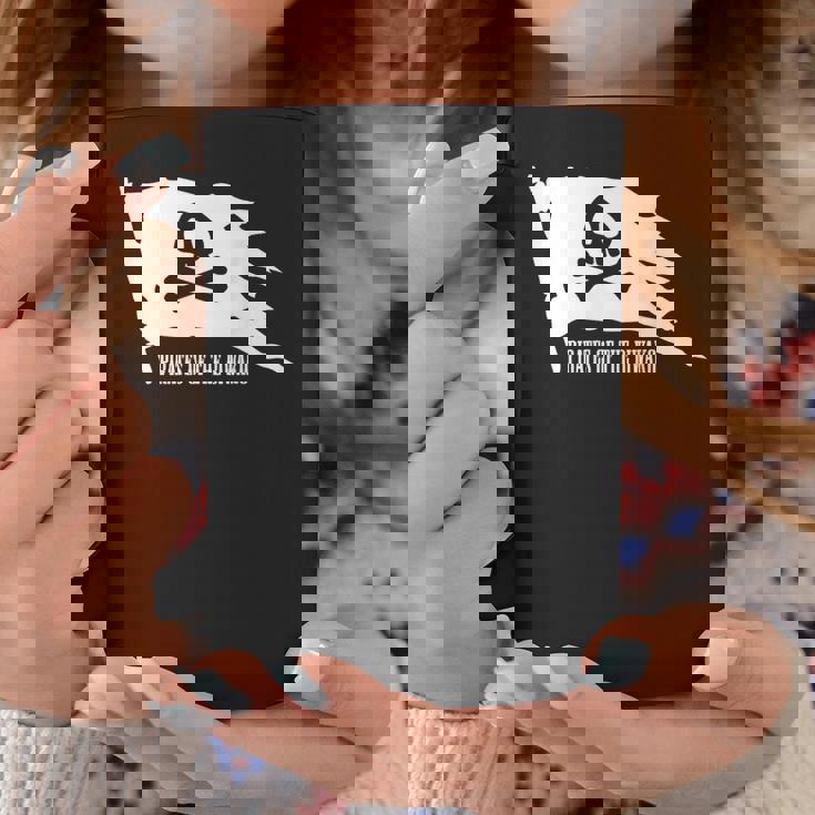 琵琶湖の海賊 ドクロ 旗 日本の景勝地 パロディ Biwako 滋賀県 日本 コーヒーマグ 面白い贈り物