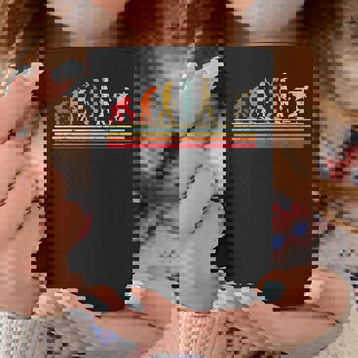 男のtシャツビンテージレトロの面白いボウリングの進化 コーヒーマグ 面白い贈り物