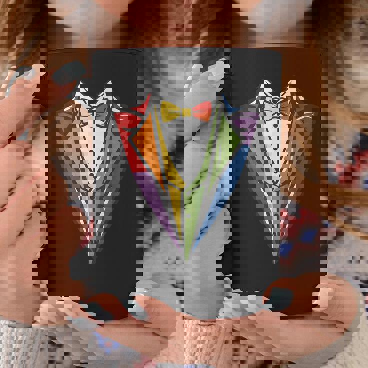 男の子、子供、男性用の幼児用タキシードコスチューム。かわいいレインボータキシード。 コーヒーマグ 面白い贈り物