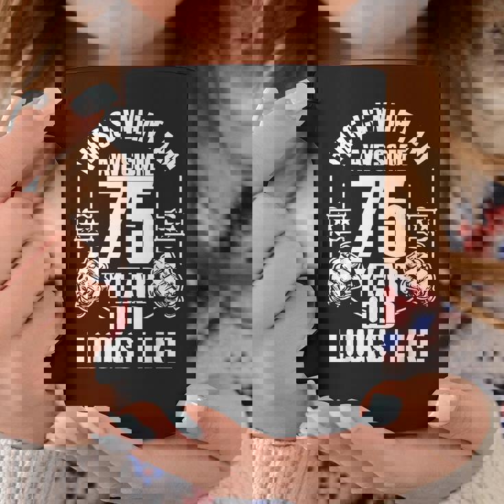 男性、女性、75歳の誕生日への75歳の誕生日プレゼント コーヒーマグ 面白い贈り物