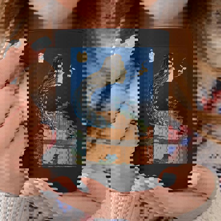 番町皿屋敷 百物語 怪談 葛飾 北斎 お皿のマンション お菊 日本美術 ハロウィン コーヒーマグ 面白い贈り物