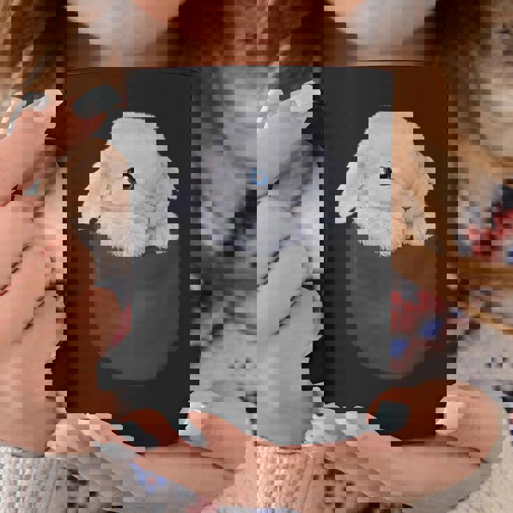 白毛 兎 うさぎ ポケット コーヒーマグ 面白い贈り物