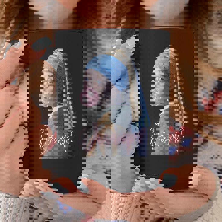 真珠の耳飾りの少女 フェルメール 面白い オルタード アート Wassup コーヒーマグ 面白い贈り物