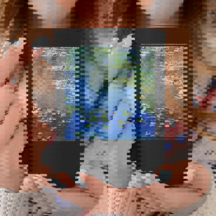 睡蓮の絵 コーヒーマグ 面白い贈り物