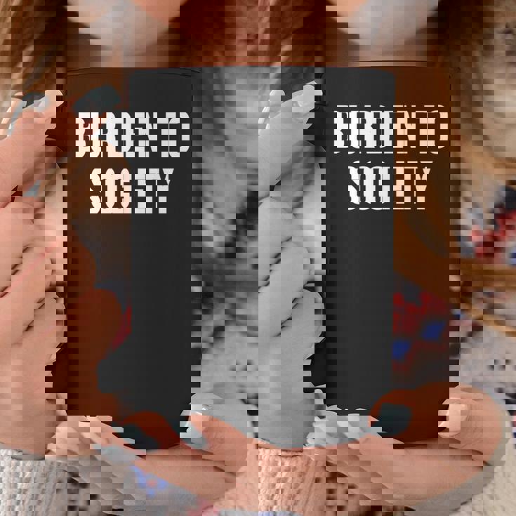 社会への負担 長袖tシャツ コーヒーマグ 面白い贈り物