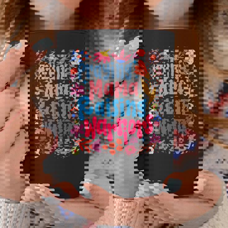 祈る母 育てる戦士 母の日 クリスチャンママ コーヒーマグ 面白い贈り物