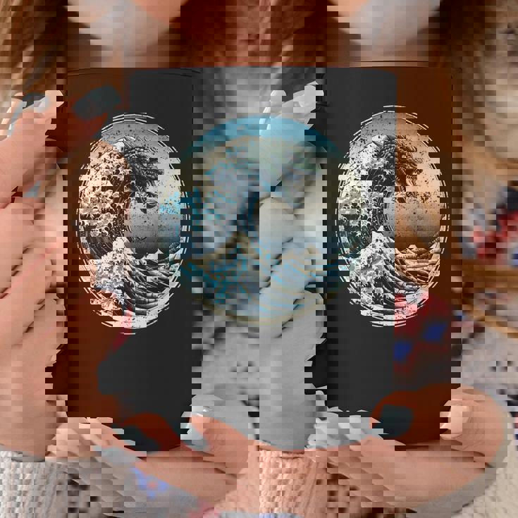 神奈川沖グレートウェーブウィズガメラ コーヒーマグ 面白い贈り物