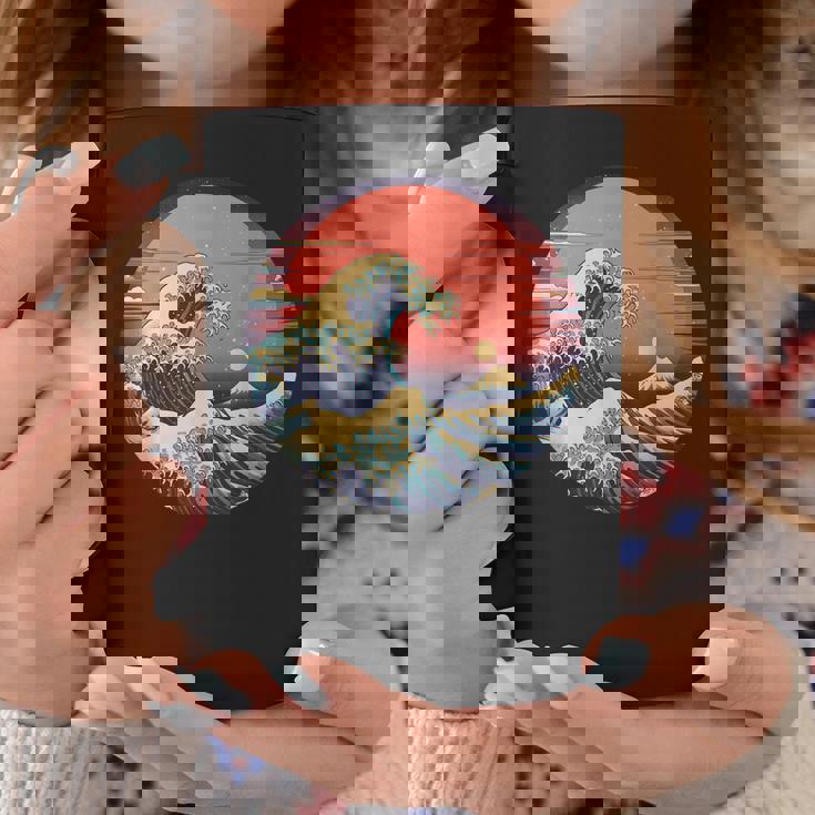 神奈川沖浪裏 葛飾北斎の 冨嶽三十六景 神奈川沖浪裏 富士山 レトロ ヴェイパーウェイヴ コーヒーマグ 面白い贈り物