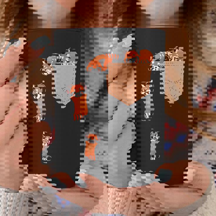 私のポケットファニーで家族のレッドパンダ コーヒーマグ 面白い贈り物