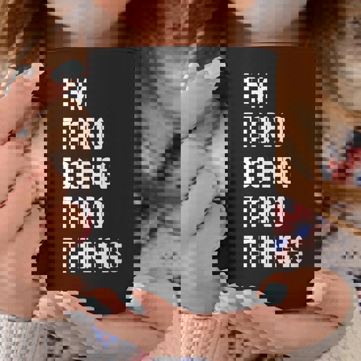 私は Taroです。Taro が行うことを行う。 コーヒーマグ 面白い贈り物