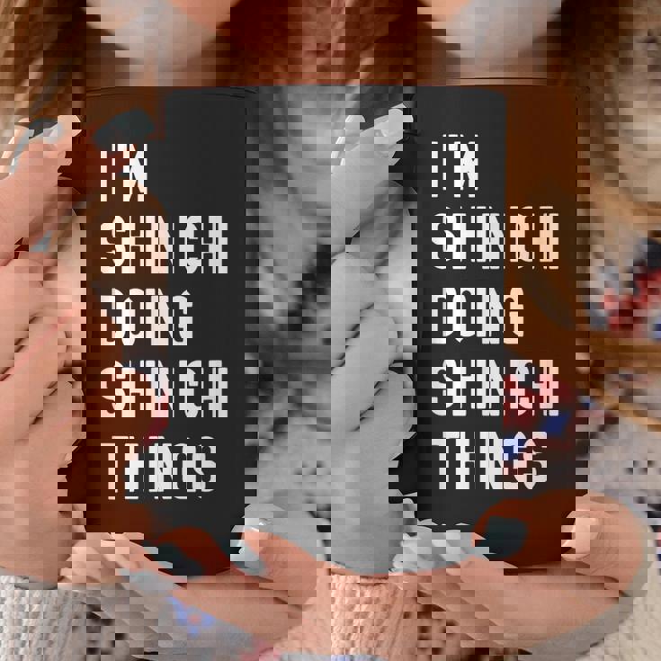 私はhinichiです。Shinichi が行うことを行う。 コーヒーマグ 面白い贈り物