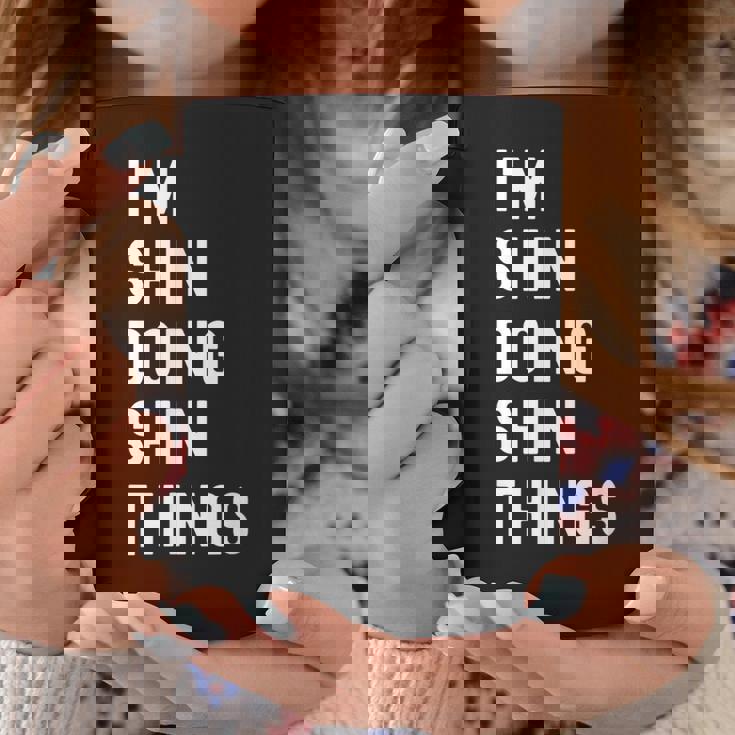 私はhinです。Shin が行うことを行う。 コーヒーマグ 面白い贈り物