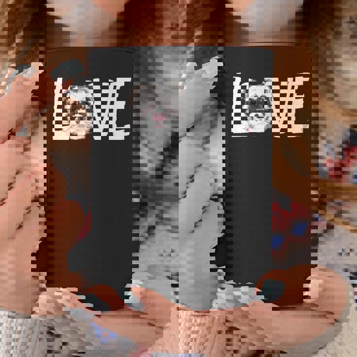 私はフェレットが大好きです Love Ferret コーヒーマグ 面白い贈り物