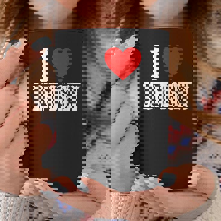 私はリンジーが大好きです コーヒーマグ 面白い贈り物