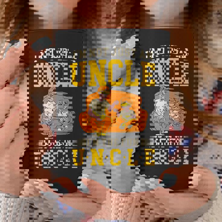 私は楽しいおじさんです 面白いパーティー愛好家のおじさん コスチュームのおじさん コーヒーマグ 面白い贈り物