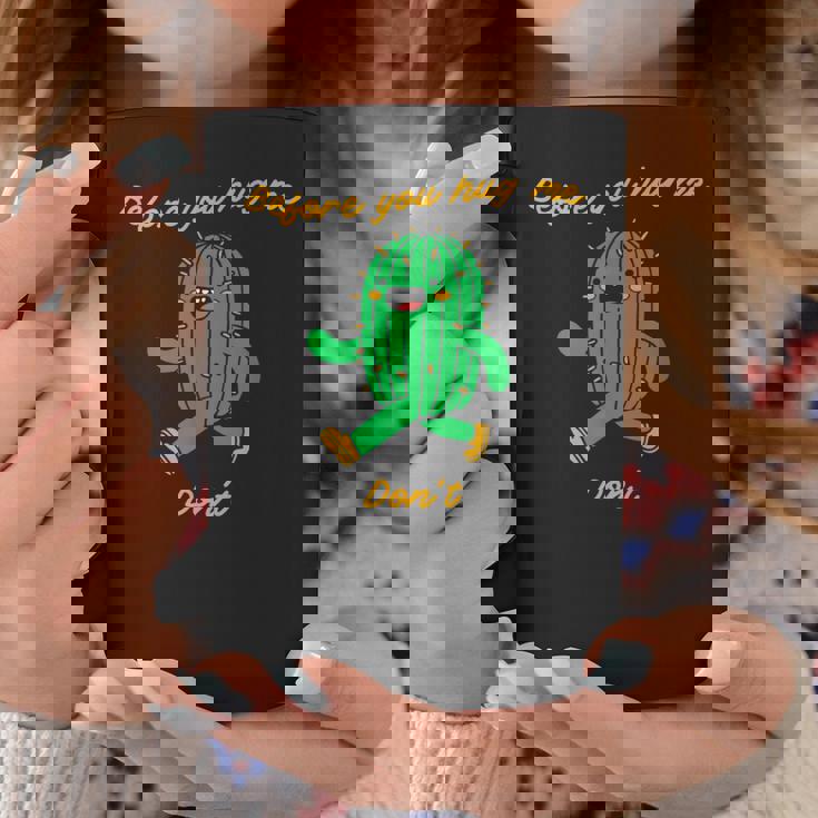 私を抱きしめる前にしないでください コーヒーマグ 面白い贈り物