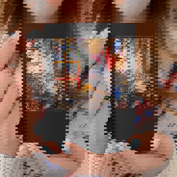 窓を通るパリ マルク・シャガール コーヒーマグ 面白い贈り物