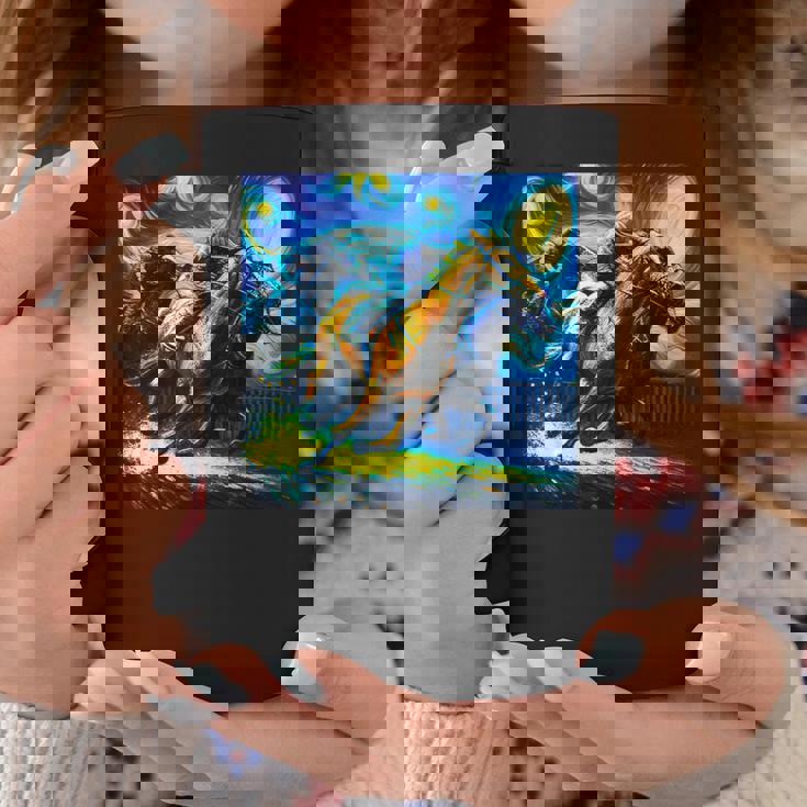 競馬 馬tシャツ おもしろ ウマ レース 馬 乗馬 競馬 面白いtシャツ メンズ グッズ ネタ 大人 男性 ゴッホ コーヒーマグ 面白い贈り物