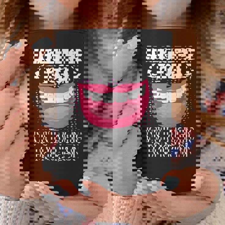 笑いヨガは理由もなくただ笑うだけの瞑想 コーヒーマグ 面白い贈り物