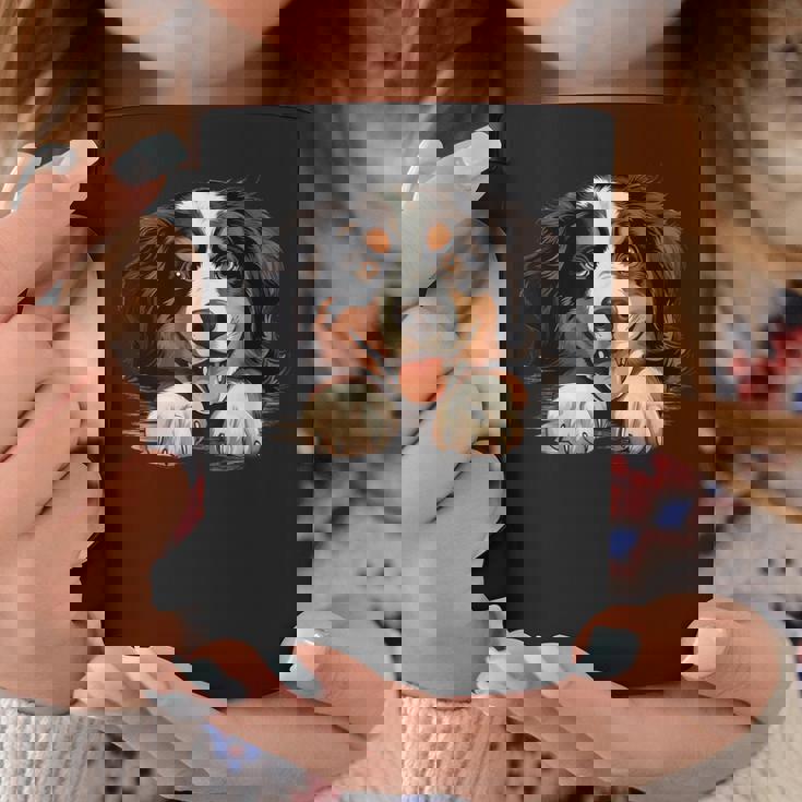 素敵で面白い覗き見犬 バーニーズマウンテンドッグ コーヒーマグ 面白い贈り物