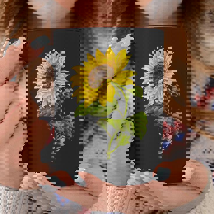 素敵なかわいいヒマワリの植物の花のアートワーク コーヒーマグ 面白い贈り物