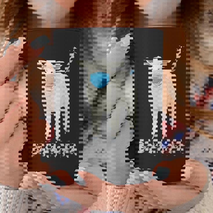 羊または羊 ワクチン防止マスク コーヒーマグ 面白い贈り物