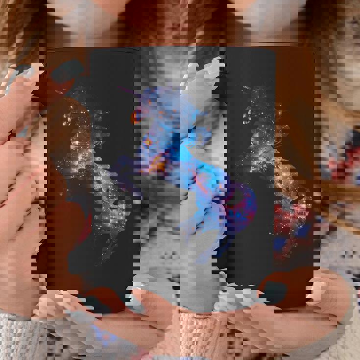 美的シルエット 夢のような宇宙 銀河 ユニコーン コーヒーマグ 面白い贈り物