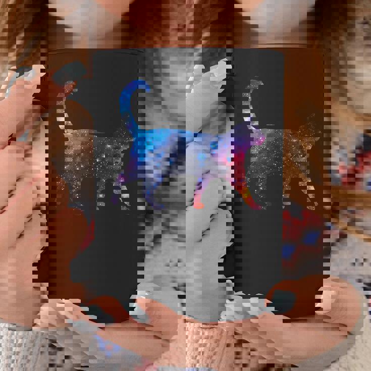 美的シルエット 星 宇宙 銀河 猫 コーヒーマグ 面白い贈り物