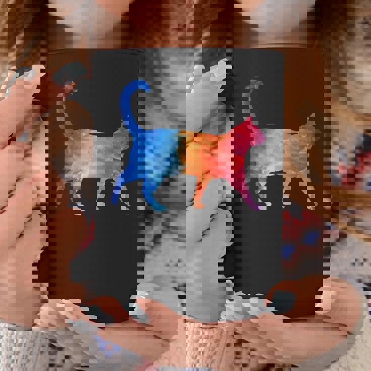 美的シルエット芸術的水彩猫 コーヒーマグ 面白い贈り物