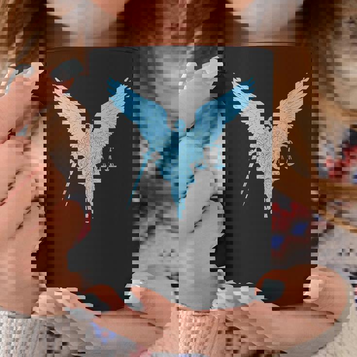 聖ミカエル正義の大天使戦士。キリスト教の信仰 コーヒーマグ 面白い贈り物