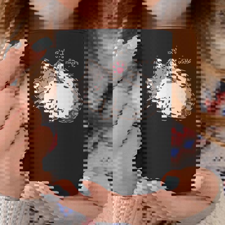 肉球を見せる猫ちゃん キジ白猫 猫好き 動物 かわいい おもしろ ネタ コーヒーマグ 面白い贈り物