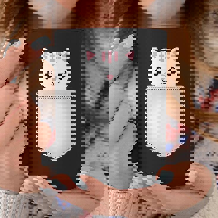 胸ポケットの猫 コーヒーマグ 面白い贈り物