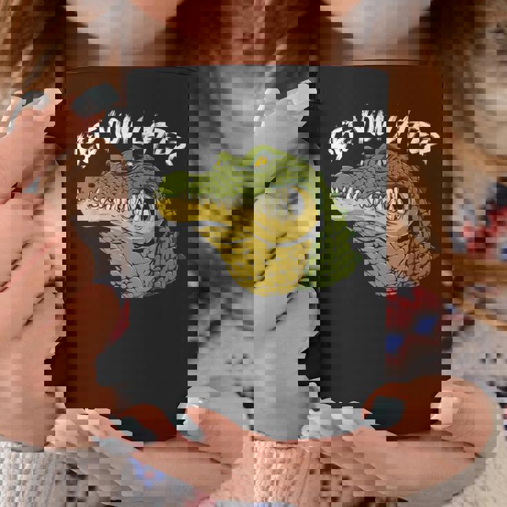 自分らしく生きるか、ワニになるか クロコダイルの言葉 コーヒーマグ 面白い贈り物