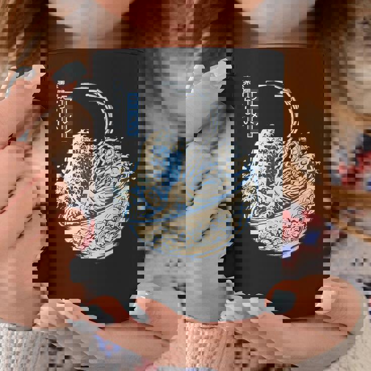 葛飾 北斎 神奈川沖浪裏 有名なヴィンテージアート ラーメン好き ラーメンオタク ラーメン 面白い ネタ ごはん 飯 麺 コーヒーマグ 面白い贈り物