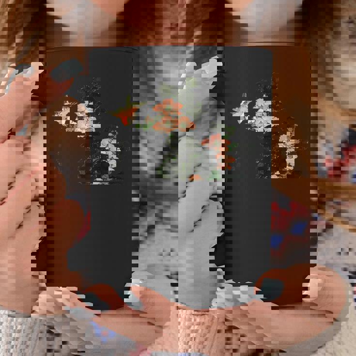 葛飾北斎作「ハイビスカスとスズメ」1830 コーヒーマグ 面白い贈り物