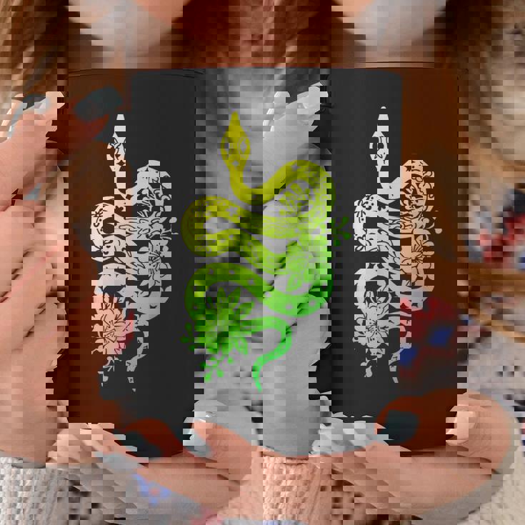 蛇 蛇 花 動物園 日帰り旅行 男性 女性 キッズ コーヒーマグ 面白い贈り物