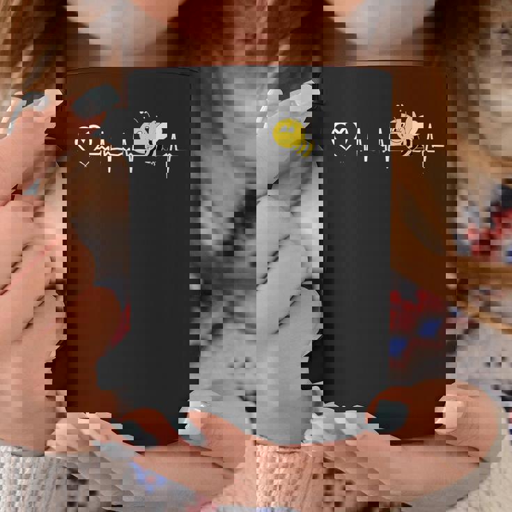 蜂 ハートビート 蜂 ハート 蜂 女王 ミツバチ コーヒーマグ 面白い贈り物