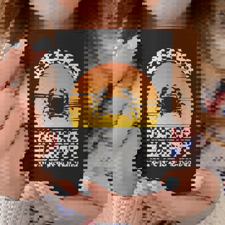 蟹は私を幸せにする カニ服 カニ コーヒーマグ 面白い贈り物