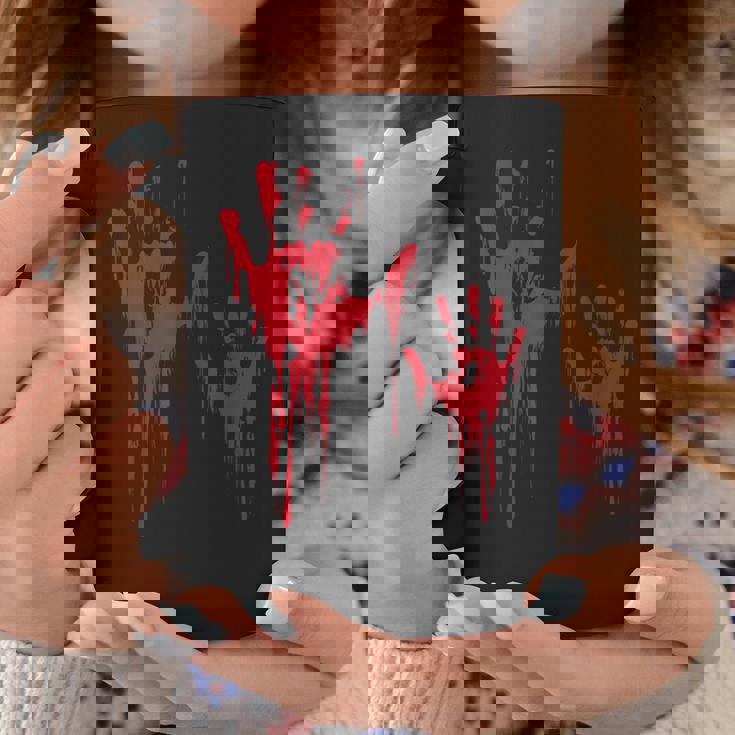 血のスプラッターハロウィーンのゾンビの犠牲者 コーヒーマグ 面白い贈り物