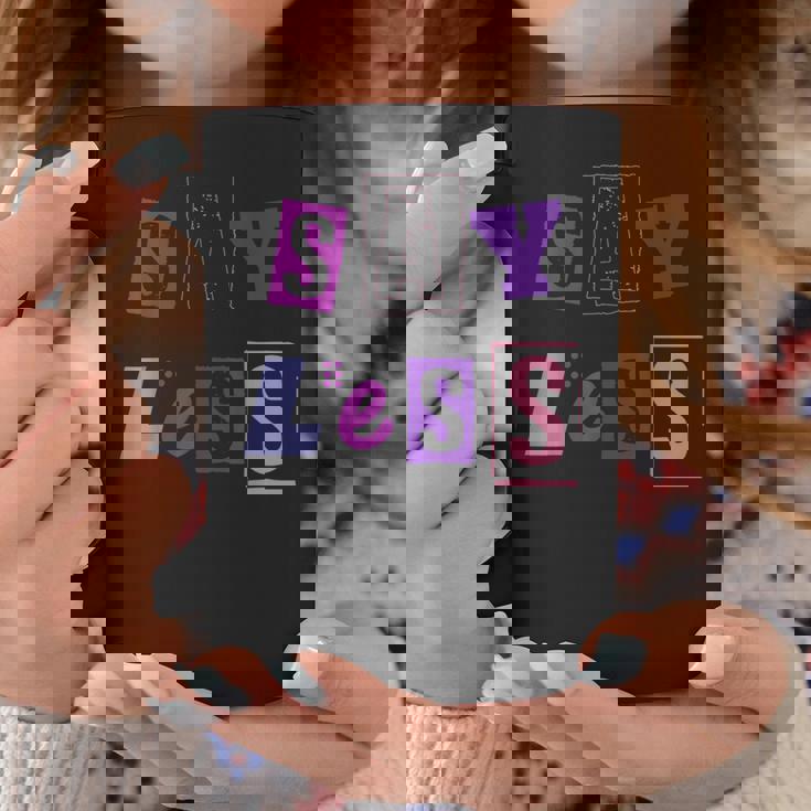 言うことを少なく見積もり-言う量を減らす コーヒーマグ 面白い贈り物