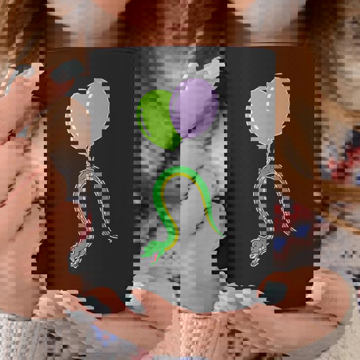 誕生日バルーン付き蛇 コーヒーマグ 面白い贈り物