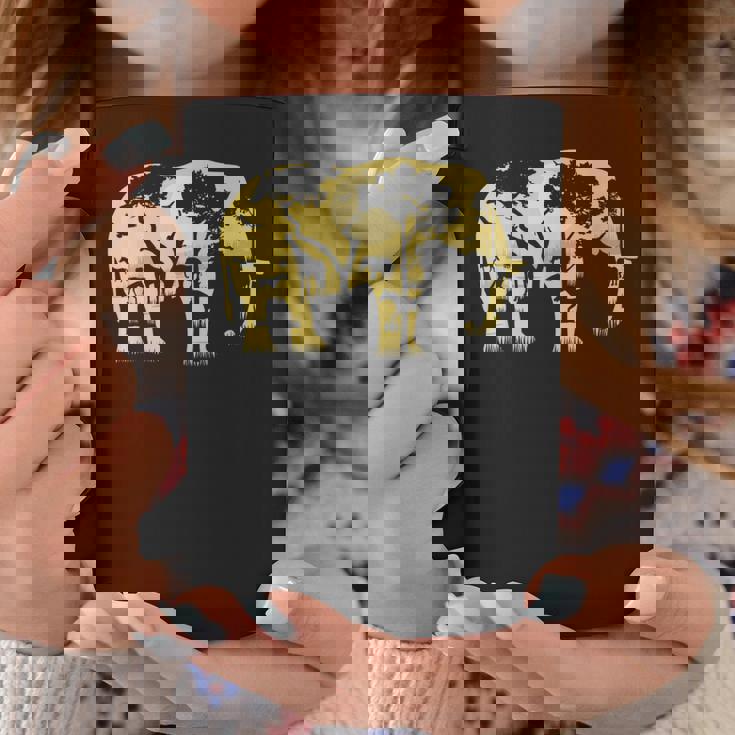 象の贈り物野生生物保護動物園動物動物学アフリカ コーヒーマグ 面白い贈り物